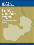 Zambia cash grant report cover